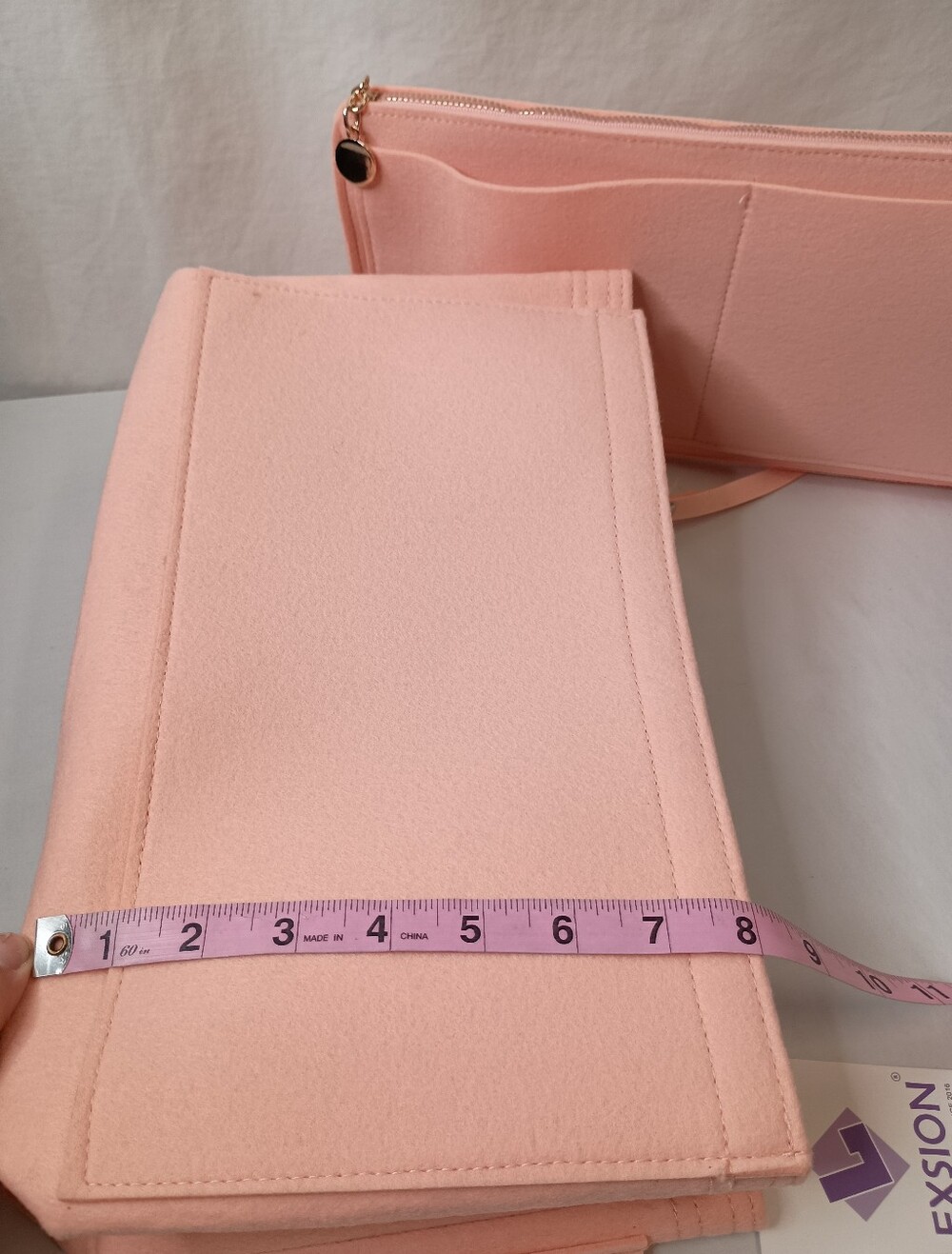 Womens XL Insert Purse Organizer Bag for Speedy Neverful Pink - Picture 5 of 8